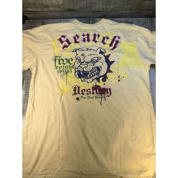 Blac Label Pure Breed Warriors Shirt 2XL Y2K Graphic Tee Studded Vintage - Picture 4 of 4